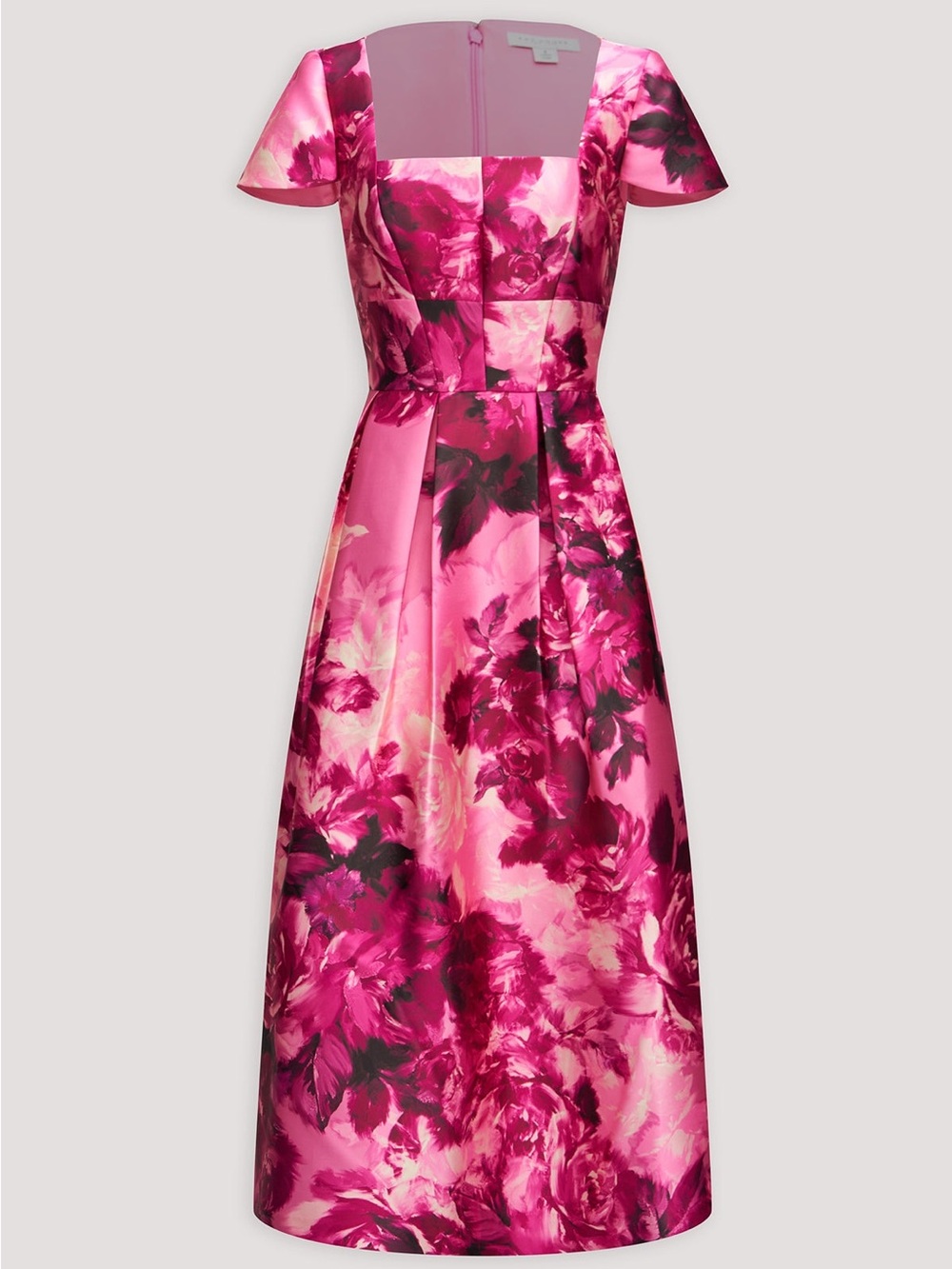 Kay Unger Pink Floral Tierney Tea Length Dress Size 10 BNWOT
